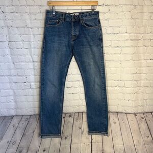 JULES Lab X Collect Japanese Selvedge Denim Straight Jeans size W26 x L34 Button